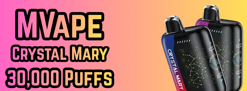 crystal smoke and vape MVape Mary 30K: Big Puff Capacity Meets Everyday Simplicity – Flavors:Peach Perfect Slush NY Vape Tax Mexican Mango Geekbar |