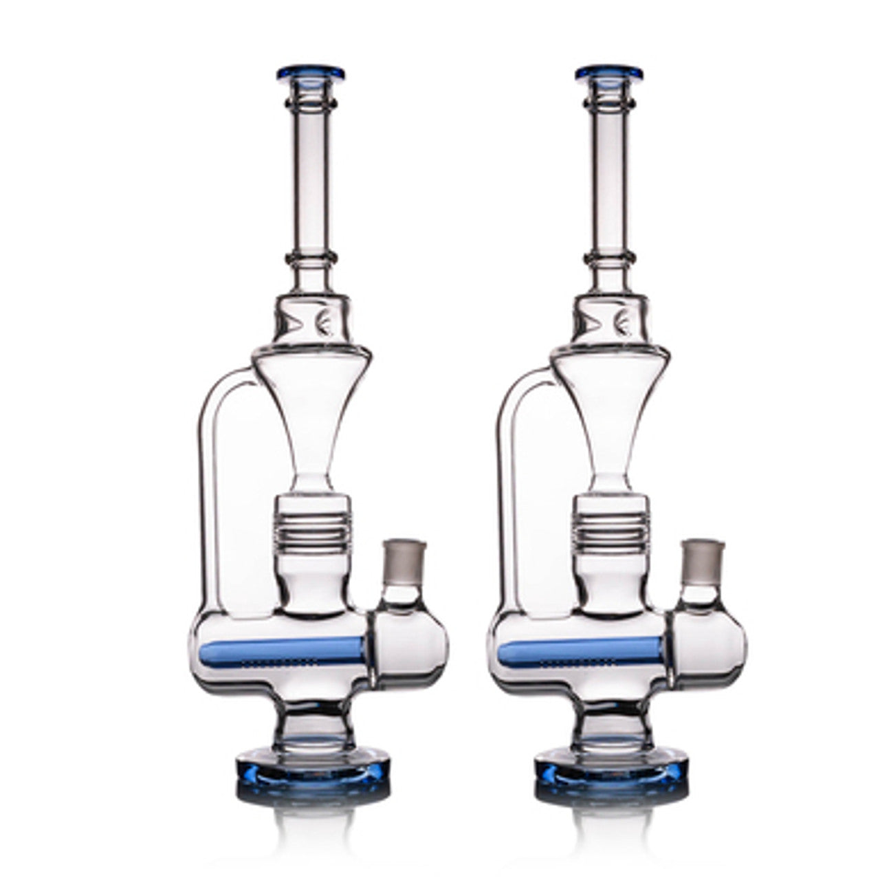 18" Recycler Glass Water Pipe