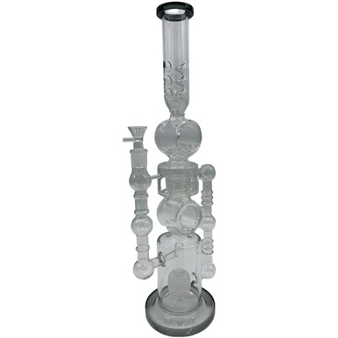 21.5" Donut Shaped Tall Glass Water Pipe with Diamond Percolator