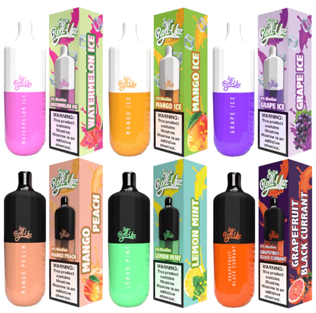 Juice Roll Upz 3500 Puffs Single Disposable Vape Best Flavors