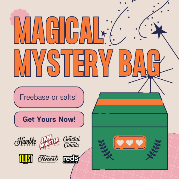 Magical Mystery Bag: An Enigma of Vape Juices! $11.95 eLiquid.com Magical Mystery Bag: An Enigma of Vape Juices! $11.95 eLiquid.com