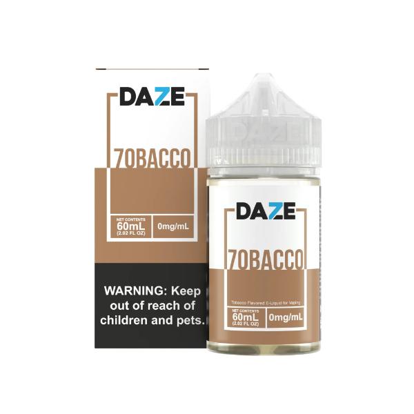 7Daze Tobacco Free Nicotine 100mL-6mg-7obacco-Single Disposable