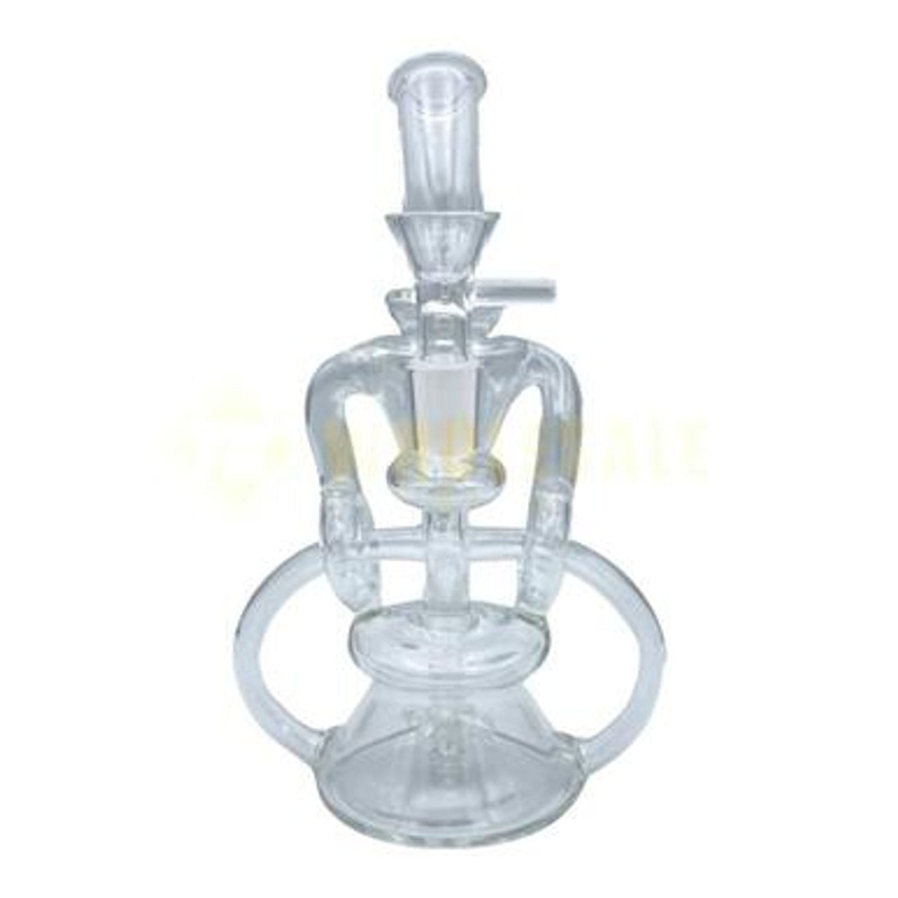 8.5" Clear Recycler Glass Water Pipe