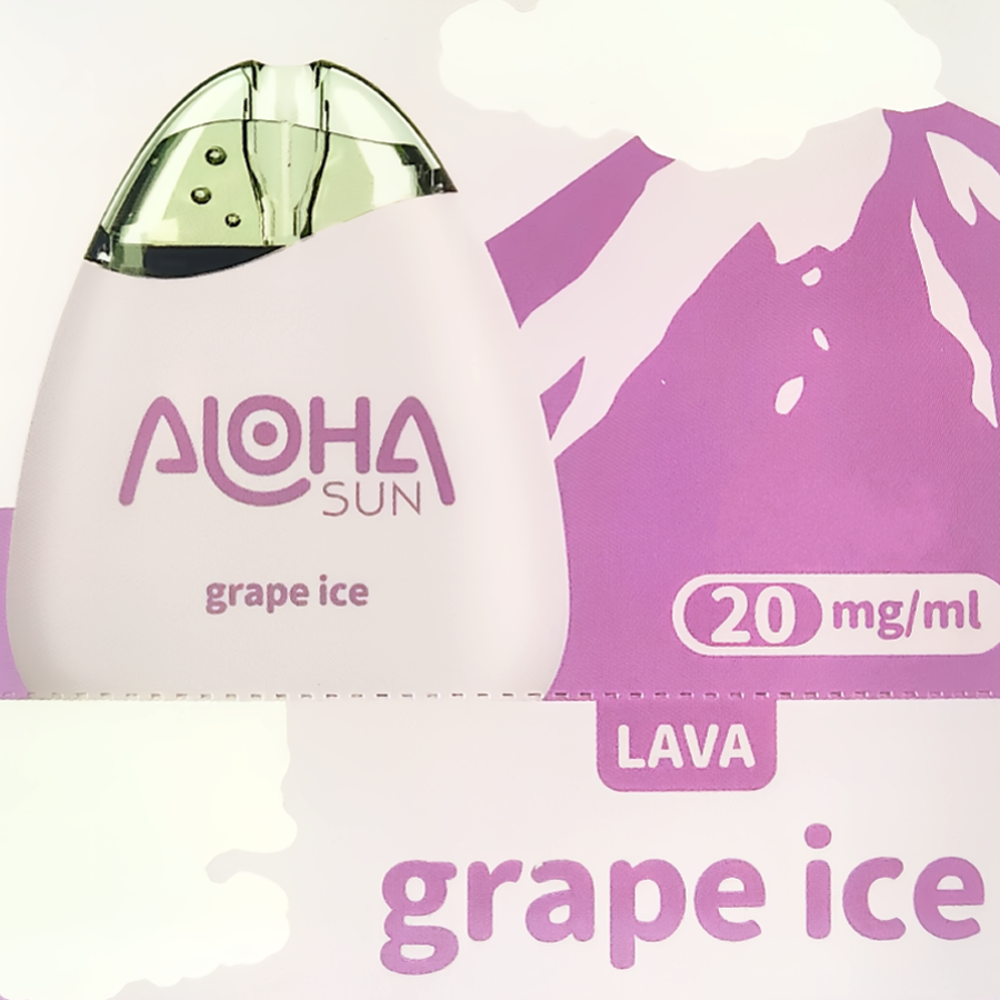 Aloha Sun Lava 1000 Grape Ice Graphic Square