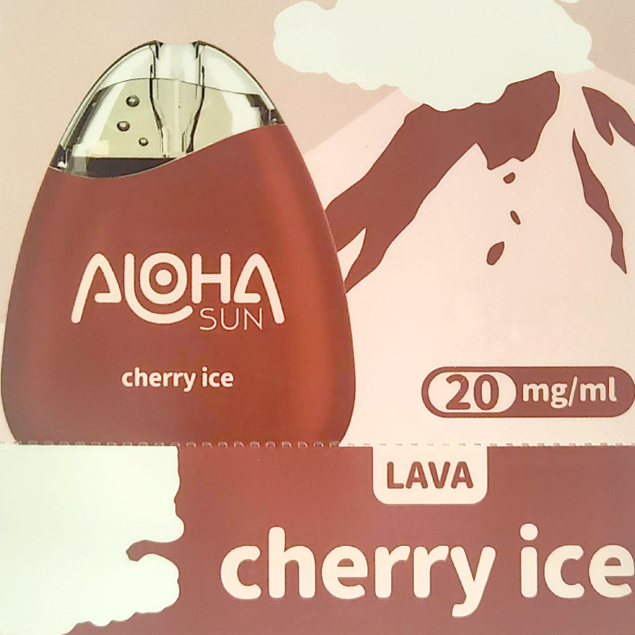 Aloha Sun Lava Cherry Ice Graphic Square