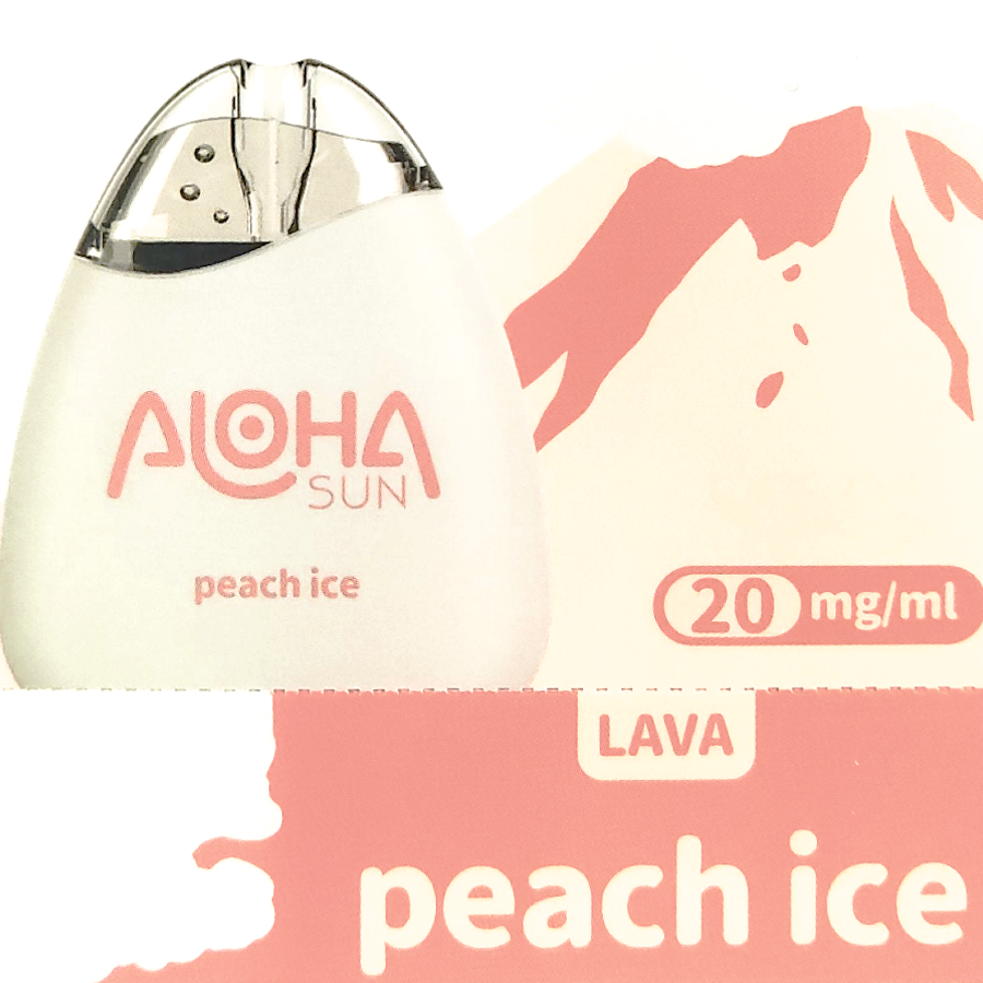 Aloha Sun Lava Peach Ice Graphic Square