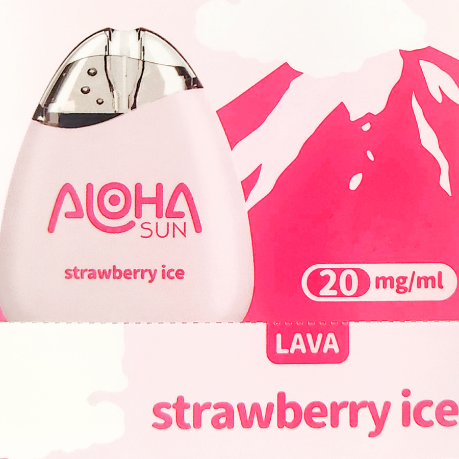 Aloha Sun Lava Strawberry Ice Graphic Square