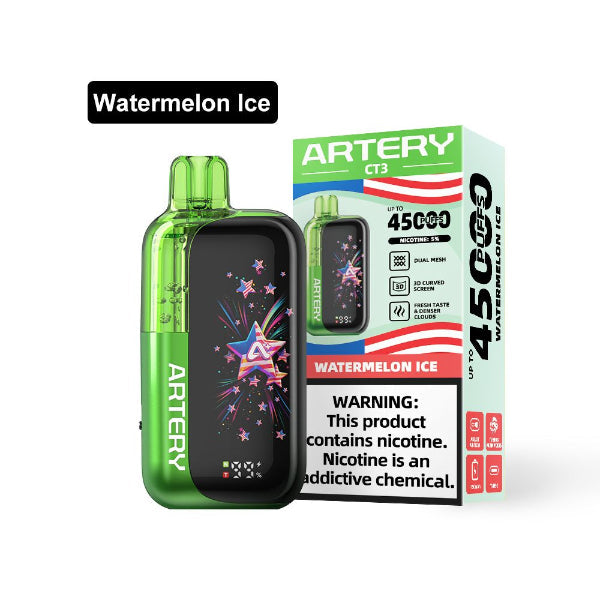 Artery CT3 Clearo 45,000 Disposable Vape Watermelon Ice