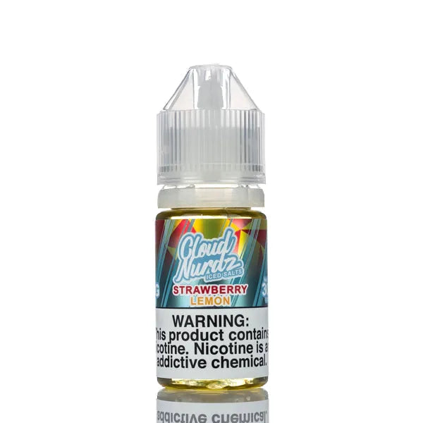 Cloud Nurdz Salts E-Liquid - Strawberry Lemon Iced - 30ml