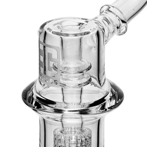 Crystal Glass Grid Mini Rig top