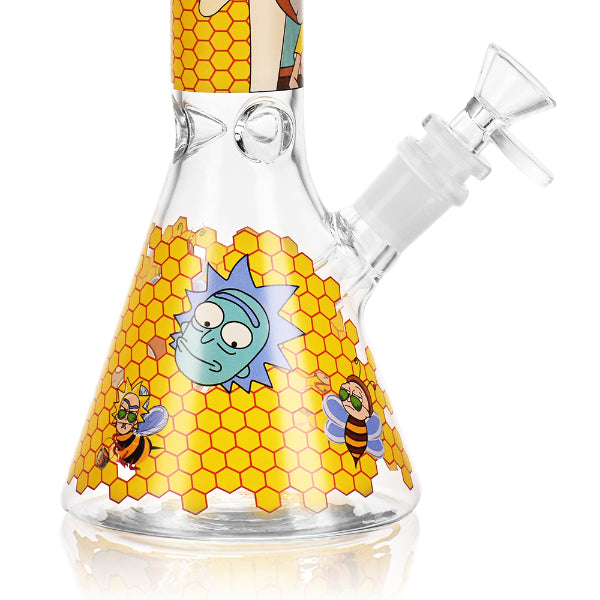 10" Cartoon Hive Ice Catcher Beaker Bong base