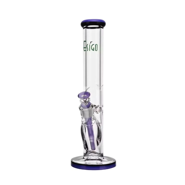 14in Straight Slime Series Glass Bong w/ 14mm bowl