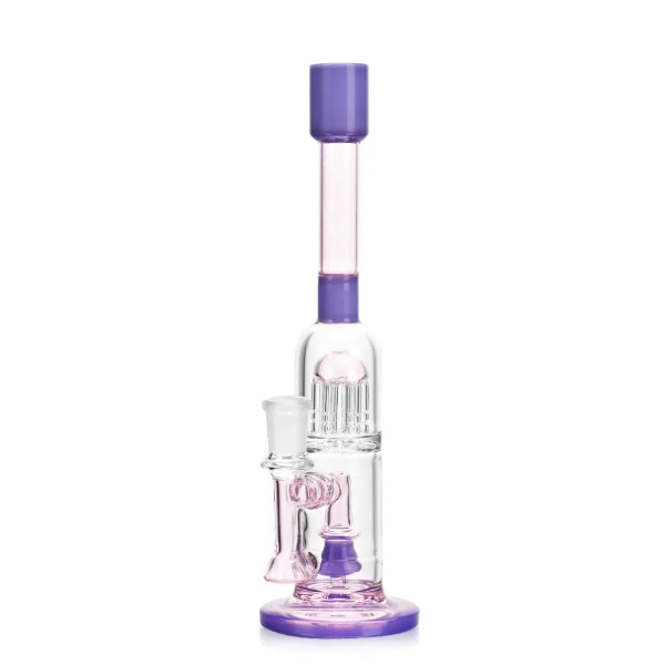 9inch Double Perc Dry Herb Glass