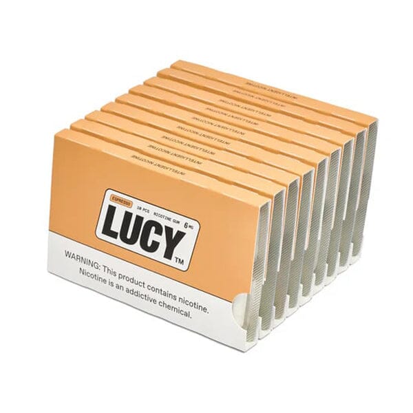 Best Deal Lucy Nicotine Gum 10 Piece Blister Pack - Espresso