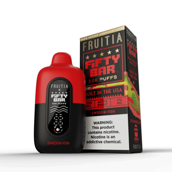 Fifty Bar Fruitia Disposable 20000 Puffs Swedish Fish