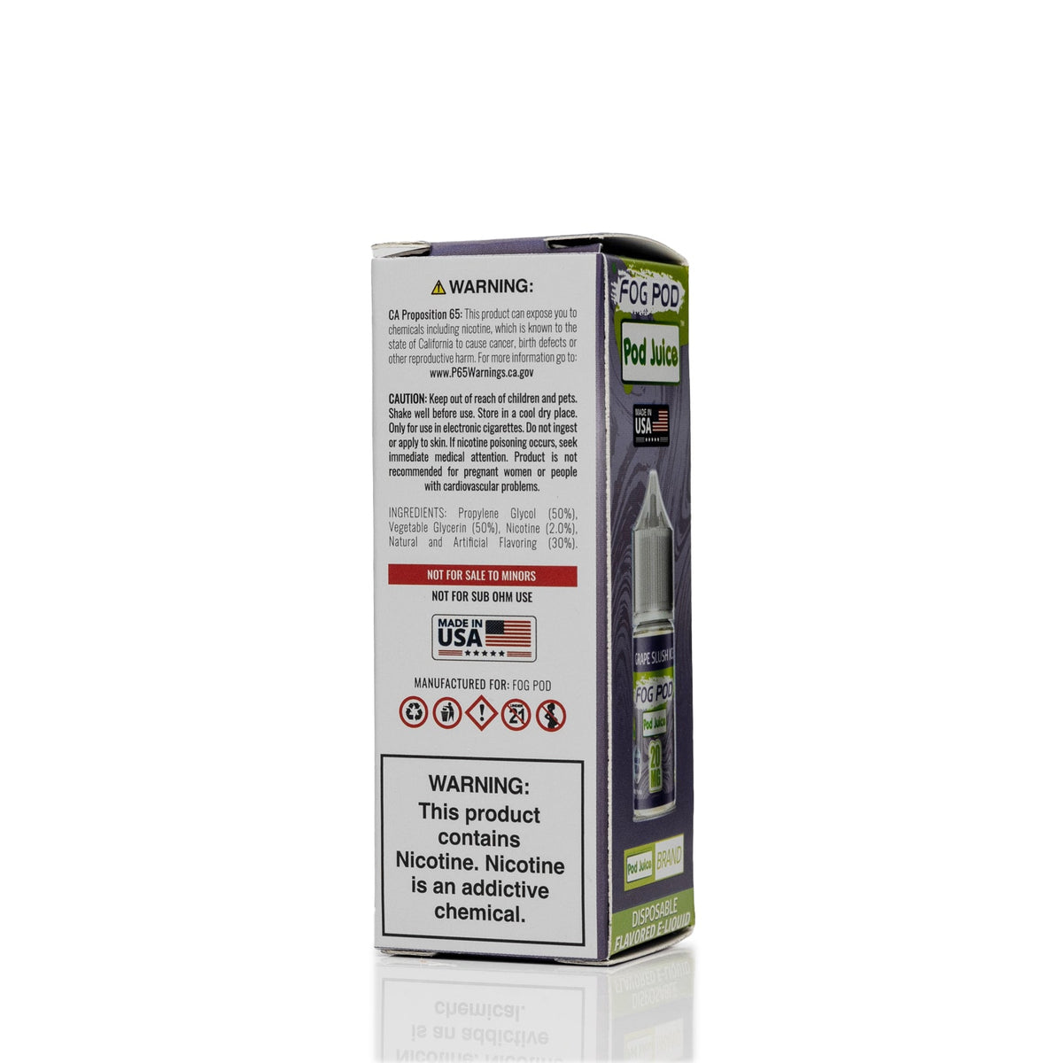 Pod Juice X Fog Pod Salt Nic - Grape Slush Ice - 30mL
