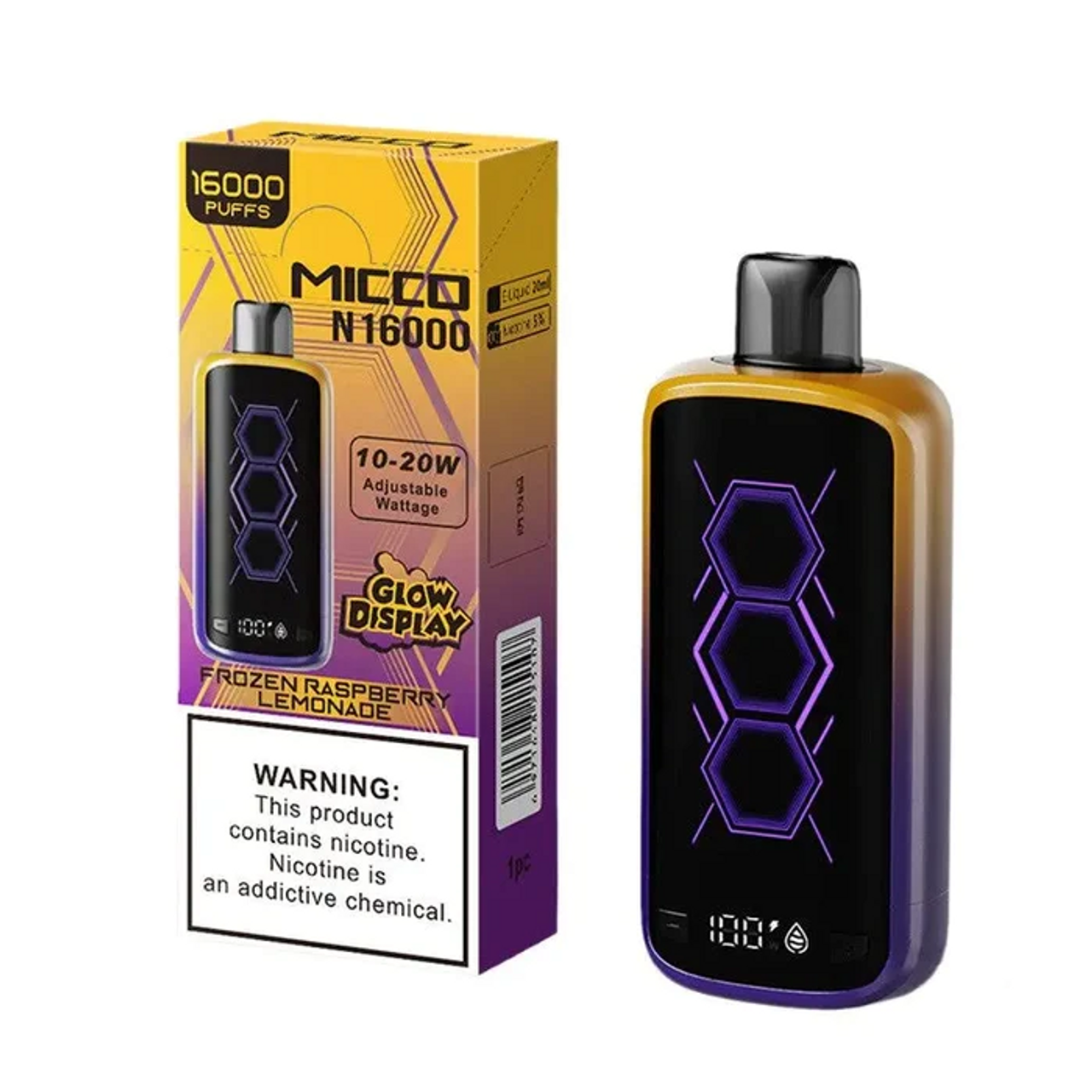 Frozen Raspberry Lemonade MICCO N16000 Disposable Vape