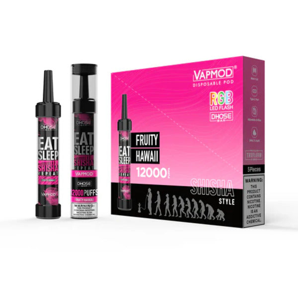 VapMod DHose Bar QD71 12000 Puffs Rechargeable Disposable Vape 26mL 5 Pack