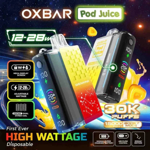 Pod Juice x OXBAR Magic Maze 2 30k Puffs Rechargeable Disposable Vape $11.00 eLiquid.com Pod Juice x OXBAR Magic Maze 2 30k Puffs Rechargeable Disposable Vape $11.00 eLiquid.com