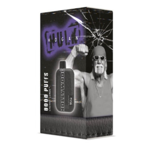 Best Deal Hulk Hogan Hollywood 8000 Puffs Disposable Vape 18mL Cherry Lemon