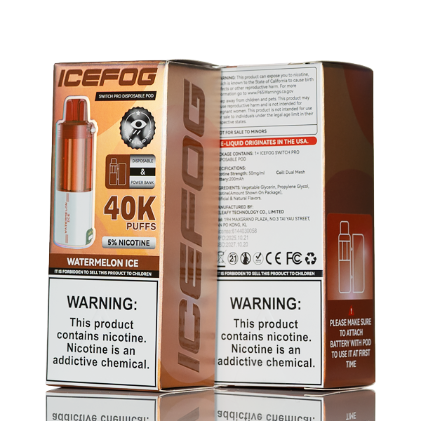 IceFog 40K Switch Pro Disposable Pod - Foger Switch Pro Compatible