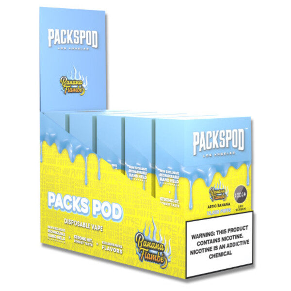 Packspod 12,000 Puffs Disposable Vape 5% 18mL $9.95 eLiquid.com Packspod 12,000 Puffs Disposable Vape 5% 18mL $9.95 eLiquid.com