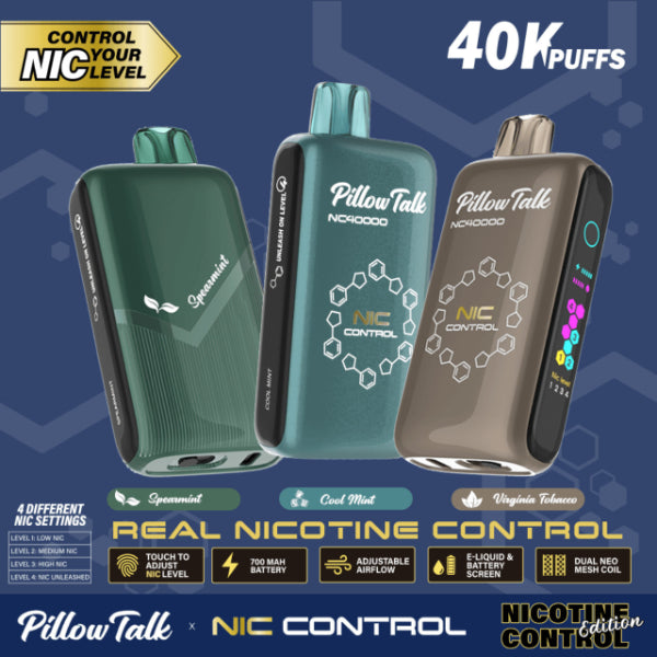 Pillow Talk Nic Control NC40000 Disposable Vape $14.65 eLiquid.com Pillow Talk Nic Control NC40000 Disposable Vape $14.65 eLiquid.com
