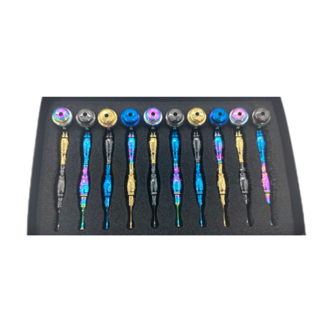 Premium Rainbow Color Metal Hand Pipe