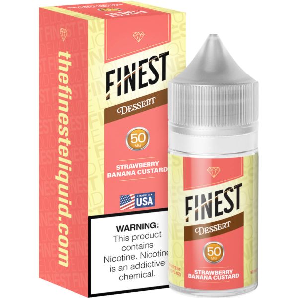 Best Deal - The Finest Dessert Edition Salt 30mL - Strawberry Banana Custard 50mg