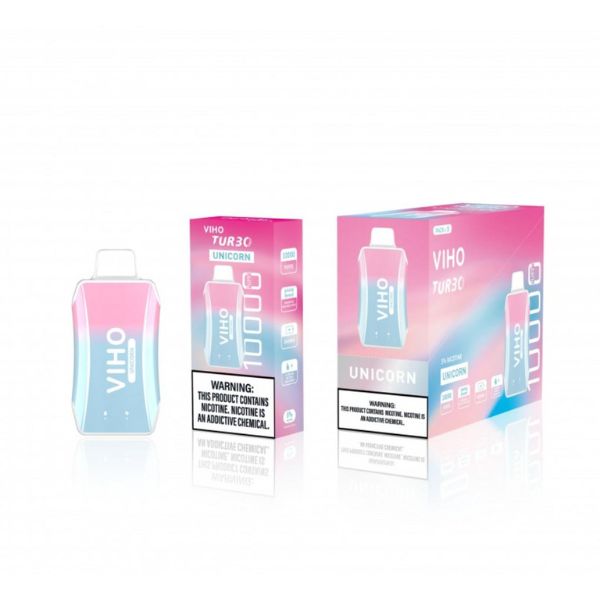 VIHO Turbo Galaxy 10000 Puffs Rechargeable Vape Disposable 17mL Best Flavor Uniform
