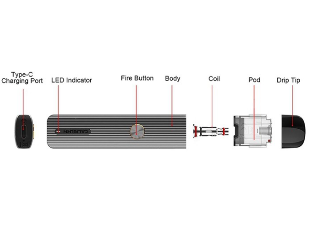 Best Deal Uwell Caliburn G Pod Kit mechanical components breakdown