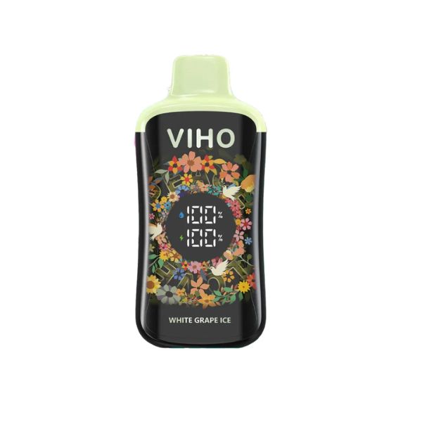 Best Flavors VIHO Supercharge 20,000 Puffs Single Disposable - White Grape Ice