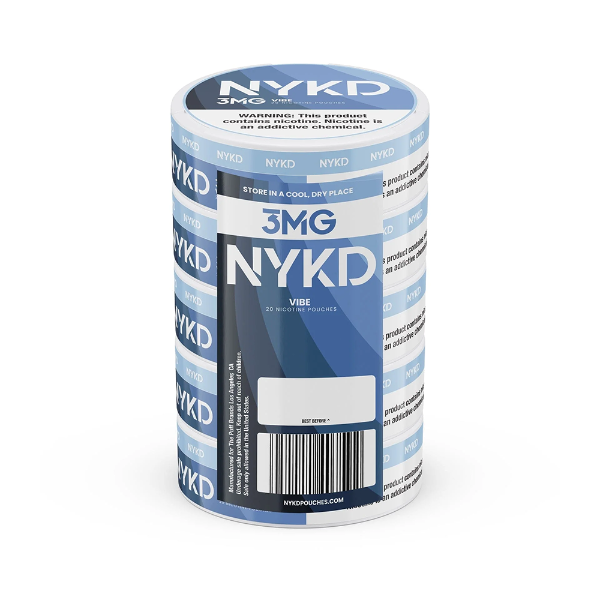 NYKD Nicotine Pouches 20ct Can (5 Pack)