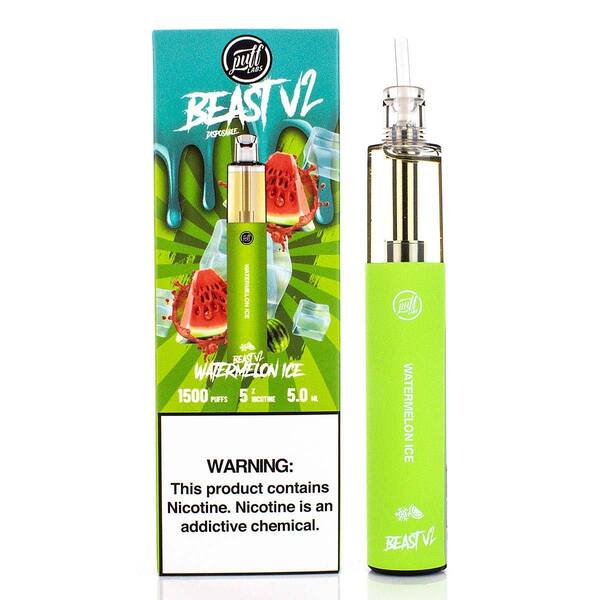 Best Deal Puff Labs Beast V2 Single Disposable Vape 5mL - Watermelon Ice