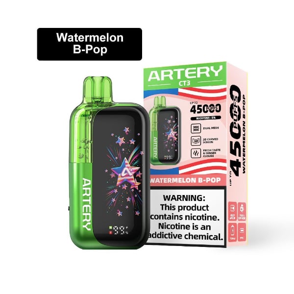 Artery CT3 Clearo 45,000 Puffs Disposable - TX Compliant Edition