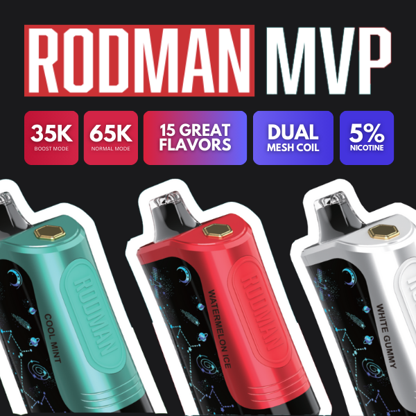 RODMAN MVP 65K Puffs Disposable Vape  $16.99  eLiquid.com