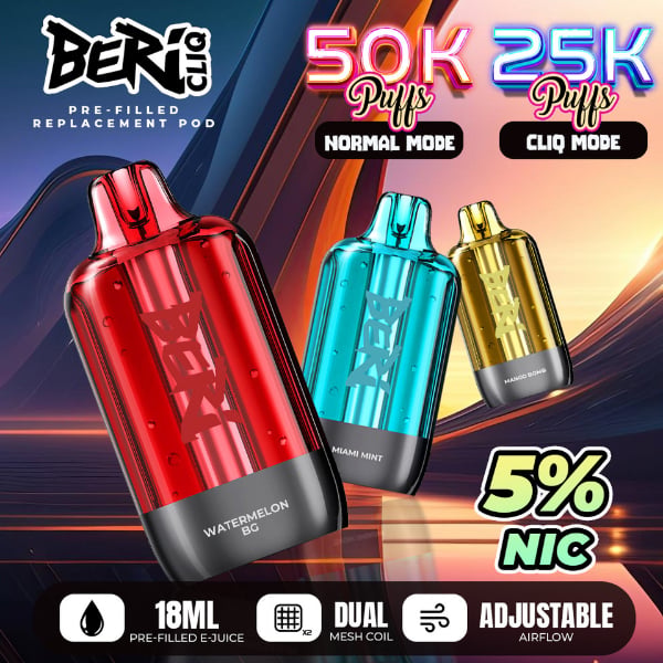 elf bar vape uk Beri Cliq 50K Disposable Vape main image 1