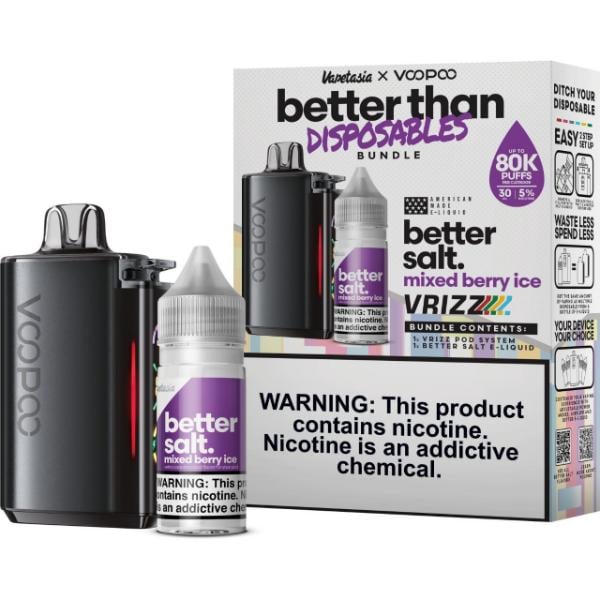 Vapetasia x VooPoo Better than Disposable Bundle-Mixed Berry Ice-Multipack-25mg-30mL