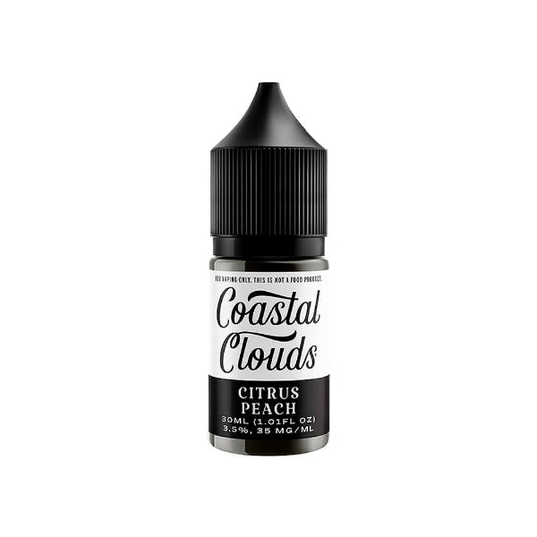 Coastal Clouds Salt 30ML Vape Juice Best Flavor Citrus Peach