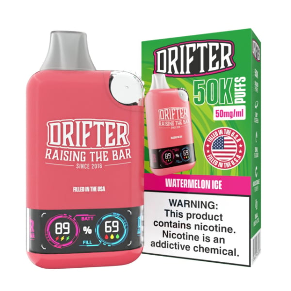 who owns 50 bar vapes Drifter 50,000 Puffs Disposable – $16.99 – Black Cherry Peach Flavour:Tobacco Cream sour gush flavor geek