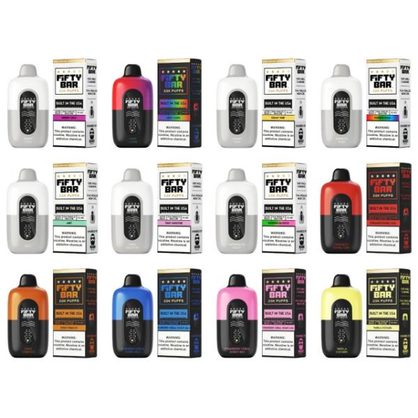 Fifty Bar V2 20000 Puff Disposable (Texas Compliant)  $16.00  eLiquid.com