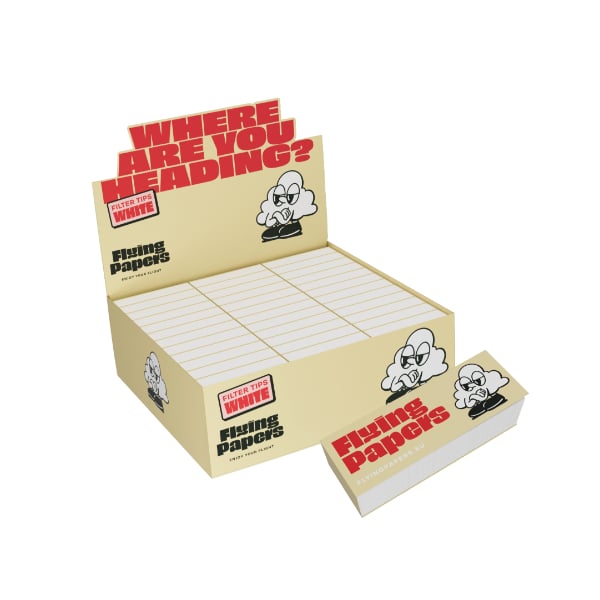 Flying Papers Tear Off Roll Rolling Papers White