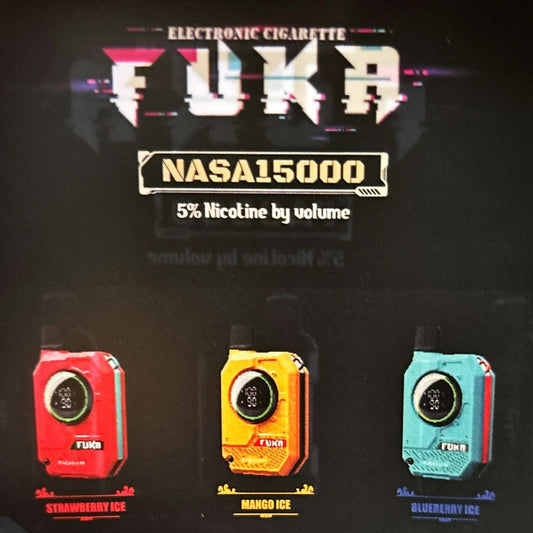 FUKA Nasa 15000 Puffs Single Disposable Vape 12mL Best Flavors