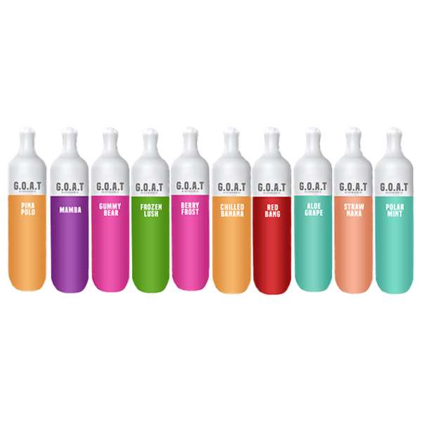 G.O.A.T. Disposable Vape 8mL $1.75 eLiquid.com G.O.A.T. Disposable Vape 8mL $1.75 eLiquid.com