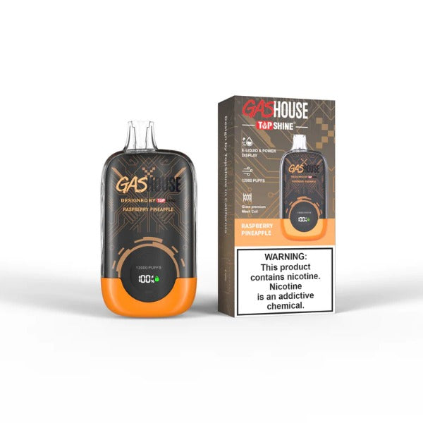 GasHouse x TopShine 12000 Puff Rechargeable Vape 20mL Raspberry Pineapple