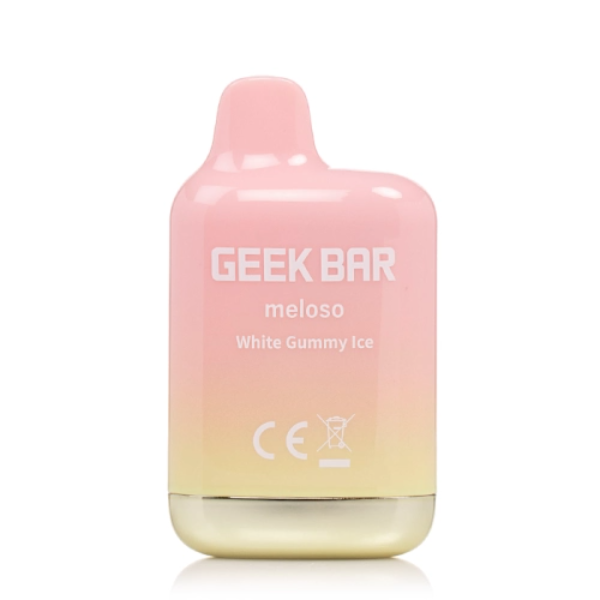 Best Deal Geek Bar Meloso Mini 1500 Puffs Disposable Vape 5mL - White Gummy Ice