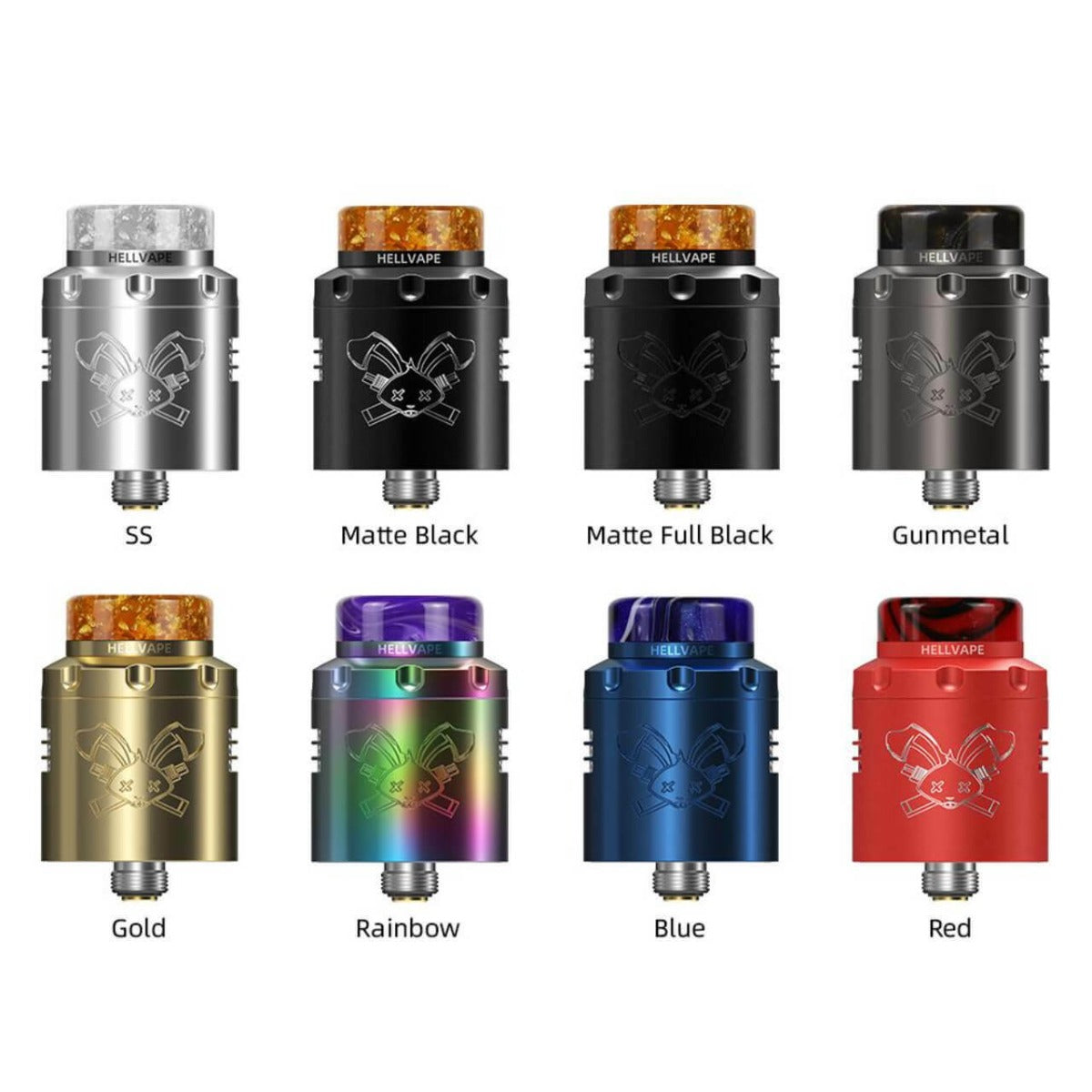 HellVape Dead Rabbit 3 RDA Best Colors SS Matte Black Matte Full Black Gunmetal Gold Rainbow Blue Red