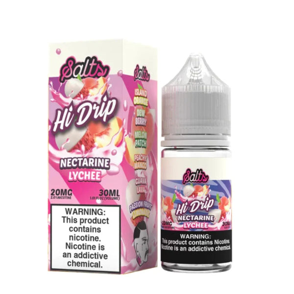 Hi-Drip Salts 30mL Vape Juice Best Flavor Nectarine Lychee