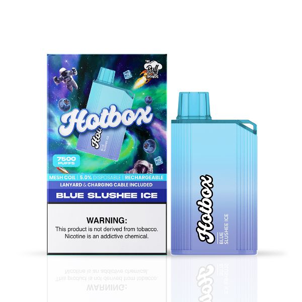 Puff Blue Slushee Ice Hotbox 7500 puffs vape