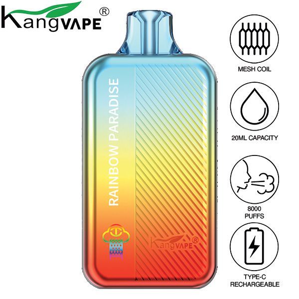 Kangvape TC8000 Disposable Vape Best Flavor Rainbow Paradise